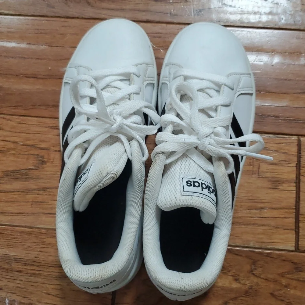 Adidas Grand Court 2.0 White and Black Sneakers